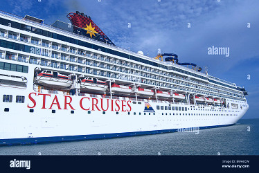 Star cruises, Star Virgo cruise ship setting sail from the port of Phuket  Thailand Stock Photo - Alamy